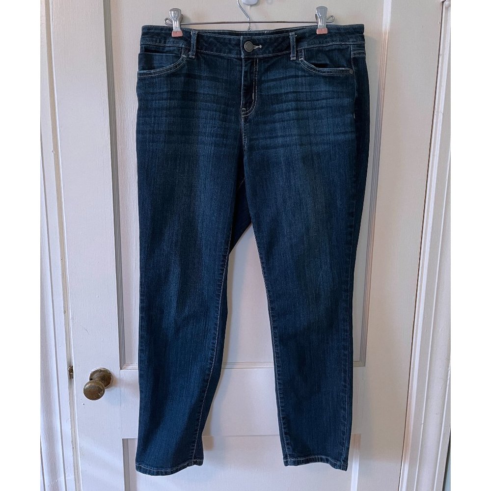 Simply Vera Vera Wang Denim Straight Jeans Mid Rise 14P
